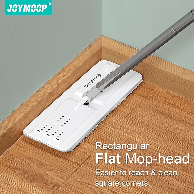 JOYMOOP White Flat Mop & Bucket