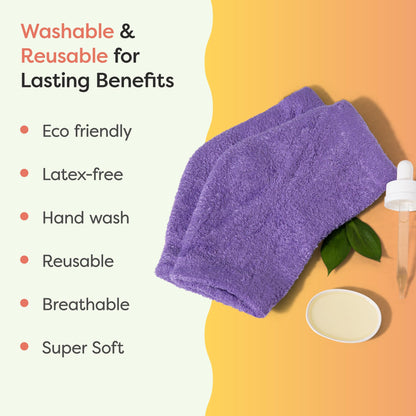 ZenToes Moisturizing Socks for Cracked Heel Treatment, Vitamin E, Olive Oil and Jojoba Oil Infused Heel Socks, Spa Gifts for Women, Mothers Day Gifts (Fuzzy Lilac Purple, Regular)