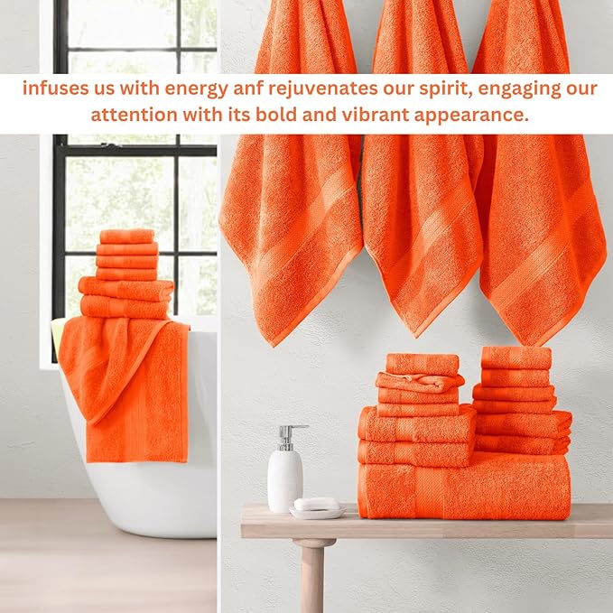 LANE LINEN 100% Luxury Cotton Bath Towel Set
