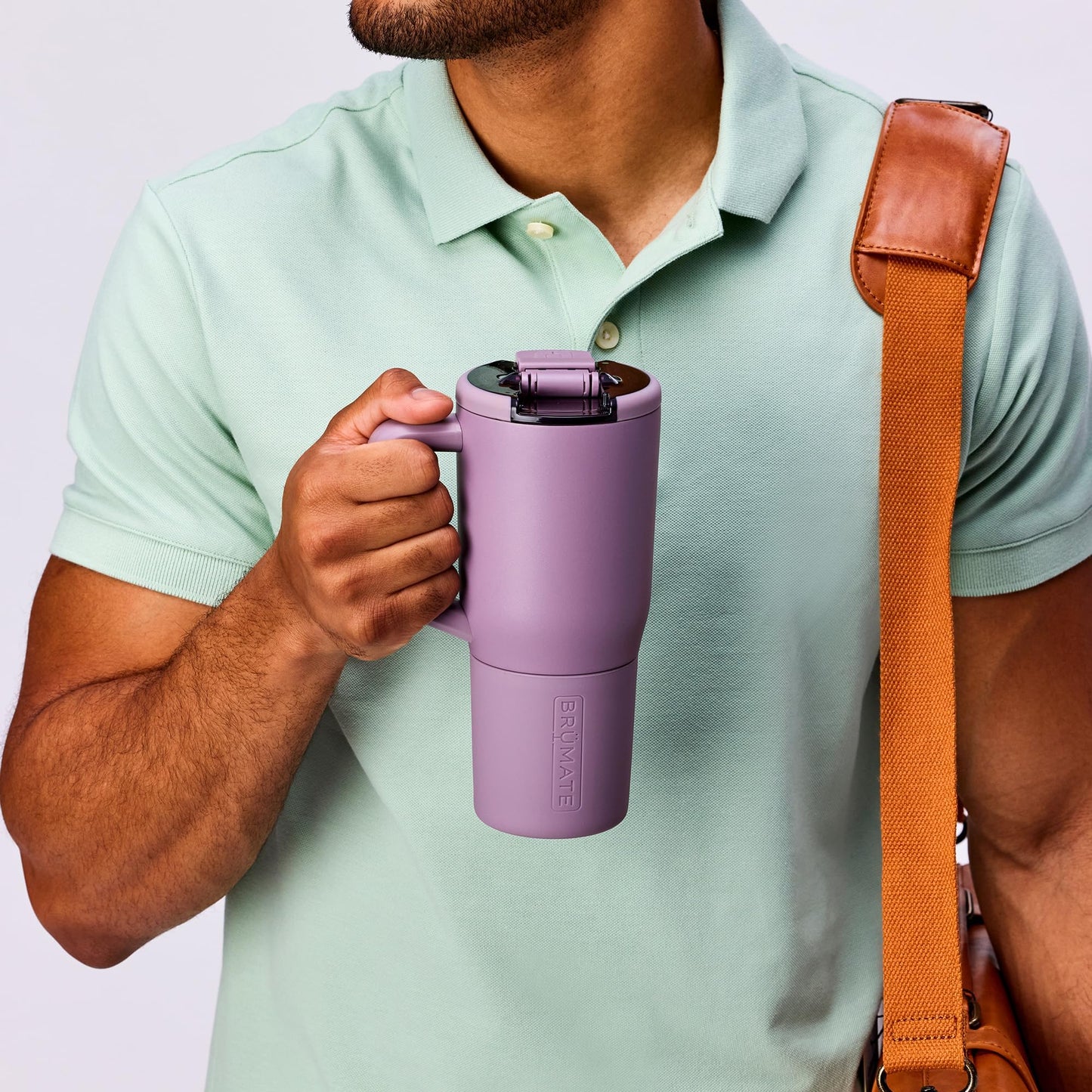 BrüMate Müv - 25oz 100% Leak Proof Insulated Coffee Mug with Handle & Lid - Stainless Steel Coffee Travel Mug - Double Walled Coffee Cup (Lilac Dusk)