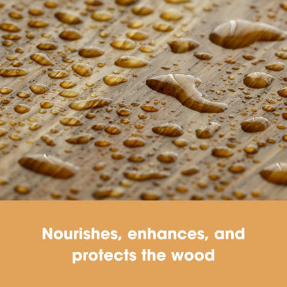 Furniture Clinic Natural Wood Wax & Polish - Beeswax Polish for Wood With Added Orange Oil & Carnauba Wax - Clear Finish for Finished & Unfinished Wood - Polish For Furniture & More - 250ml