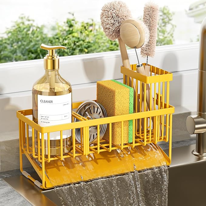 Cisily Yellow Sink Caddy Organzier