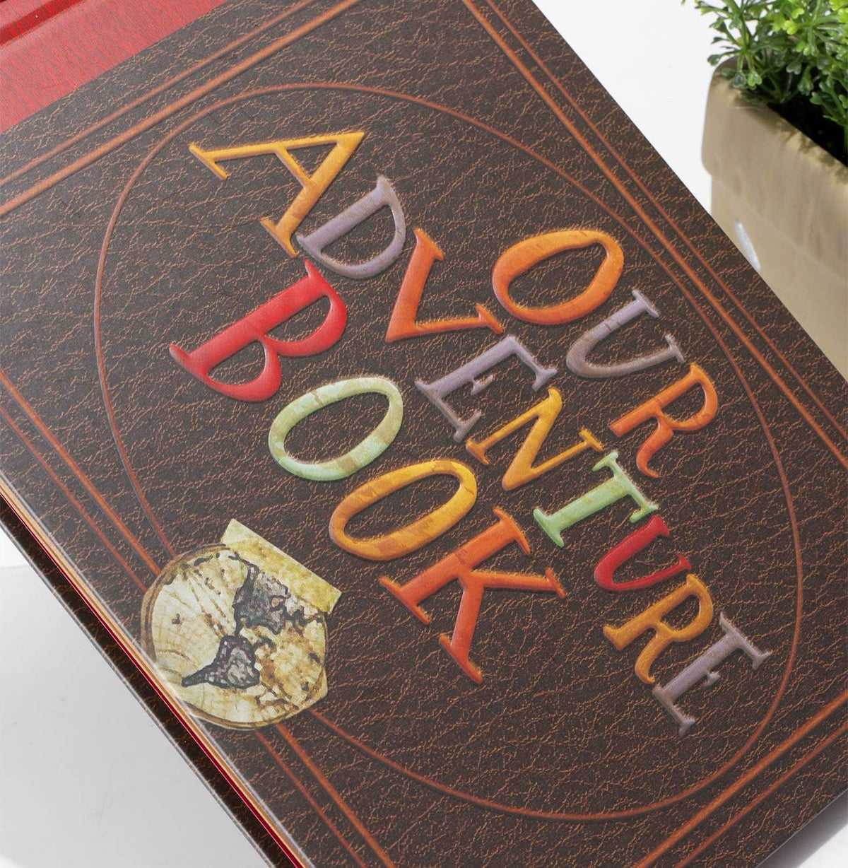 Scrapbook Photo Album,Our Adventure Book, Embossed Words Hard Cover Movie Up Travel Scrapbook for Anniversary, Wedding, Travelling, Baby Shower, etc (Adventure Book)