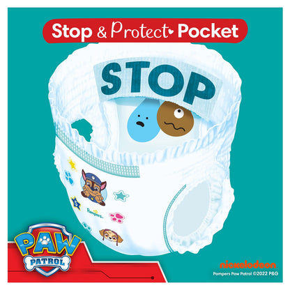 Pampers Baby-Dry Nappy Pants Paw Patrol Edition Size 6, 138 Nappies, 14kg-19kg, with Our 360° Pants Fit to Help Prevent Leaks