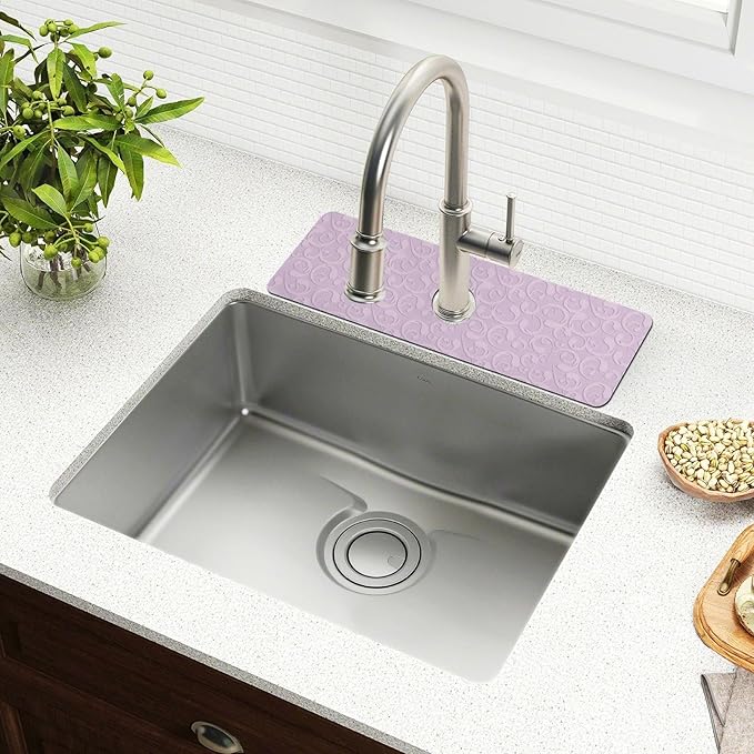 Kitchen Sink Splash Guard 2 PCS 30 Inch Sink Faucet Mat Splash Guard