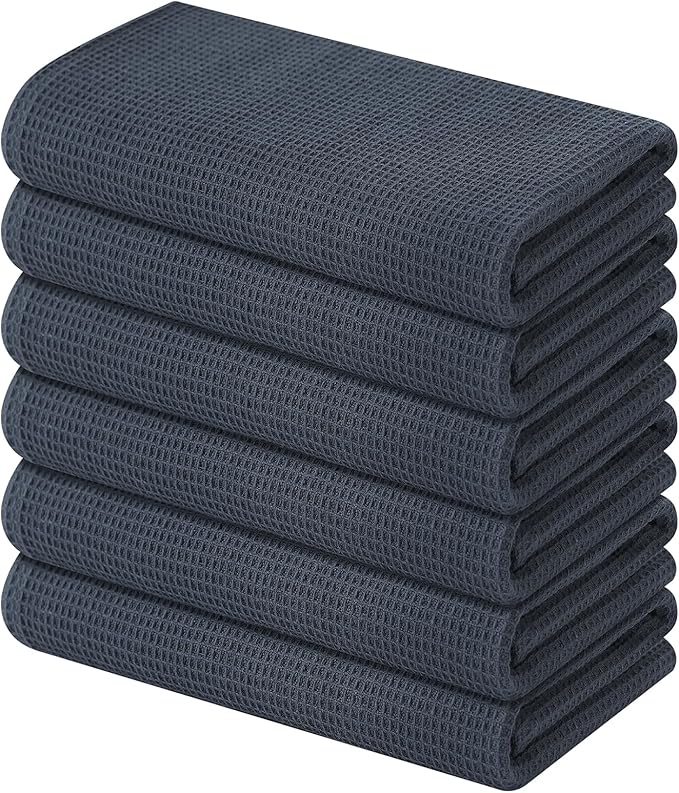 Homaxy 100% Cotton Waffle Weave Kitchen Towels