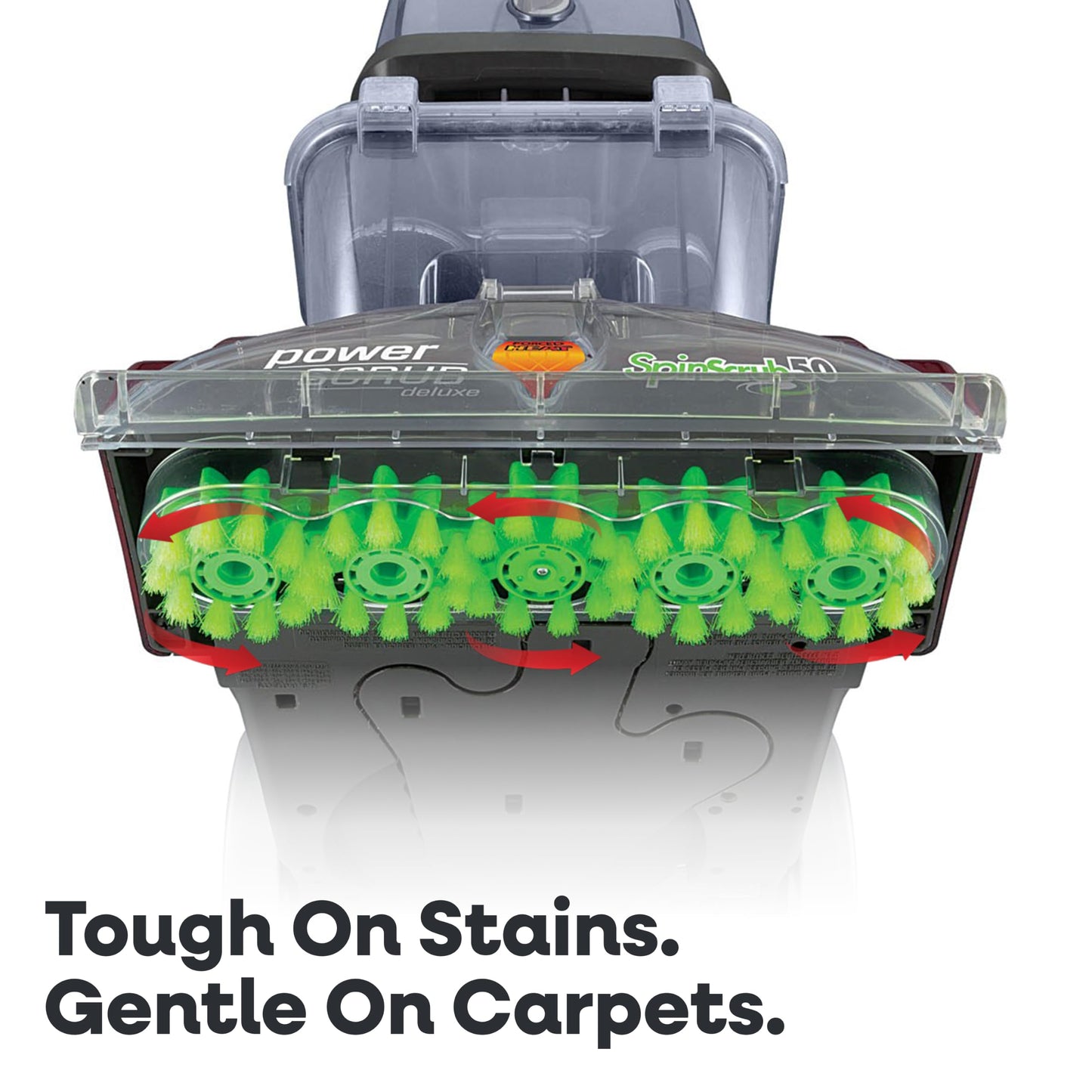 Hoover PowerScrub Deluxe Carpet Cleaner Machine, Deep Cleaning Carpet Shampooer Machine, SpinScrub Brushes, HeatForce Drying, Pet & Upholstery Tools, Pair with Hoover Carpet Cleaner Solution