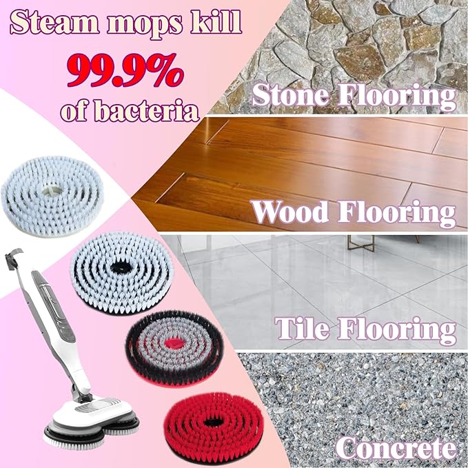 Steam Cleaner Mop Replacement Brush Heads