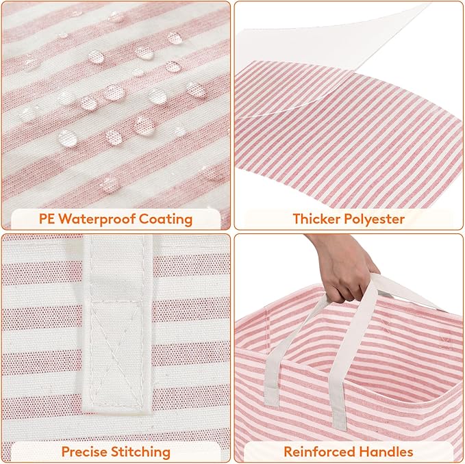 Lifewit 3 Pack Laundry Hamper Large Collapsible Laundry Baskets, Freestanding