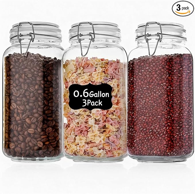 Liuruiyu 78oz Glass Food Storage Jars