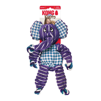 KONG Floppy Knots - Knotted Rope Dog Toy - Minimal Stuffing - For Medium/Large Dogs, Elephant