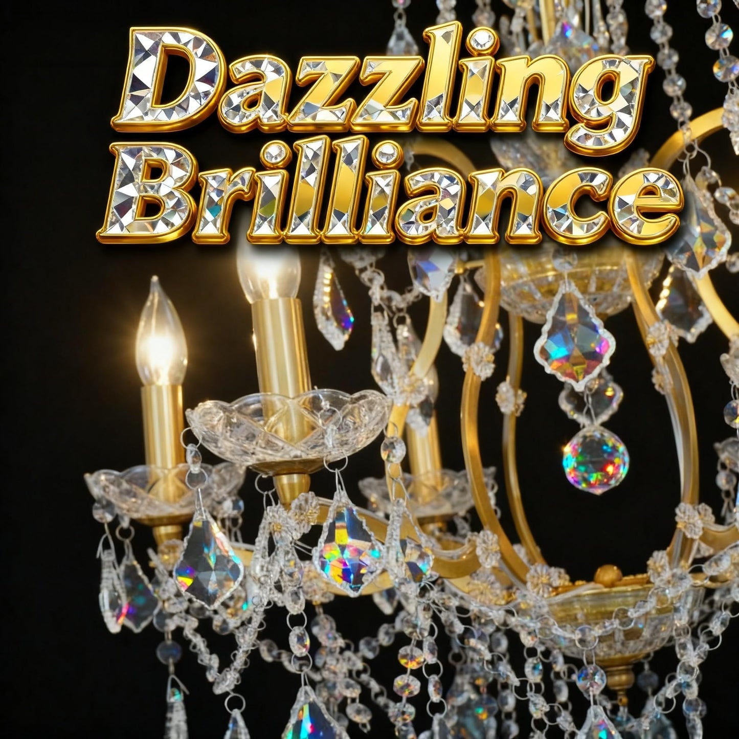 MEELIGHTING Antique Gold Crystal Chandeliers, Luxury Polished Golden Bronze Candle Pendant Ceiling Light Fixture, 15 Lights Golden Crystal Chandelier for Dining Room Living Room Bedroom Foyer
