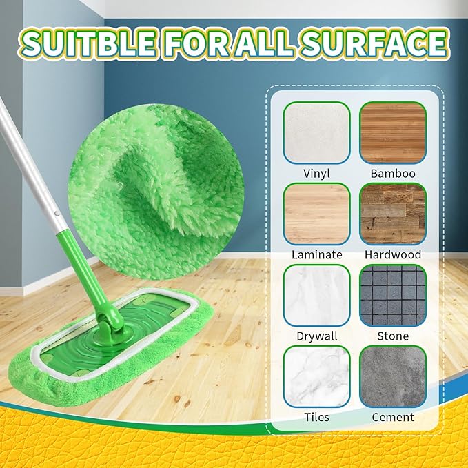 Reusable 100% Coral Fleece Mop Pads Compatible