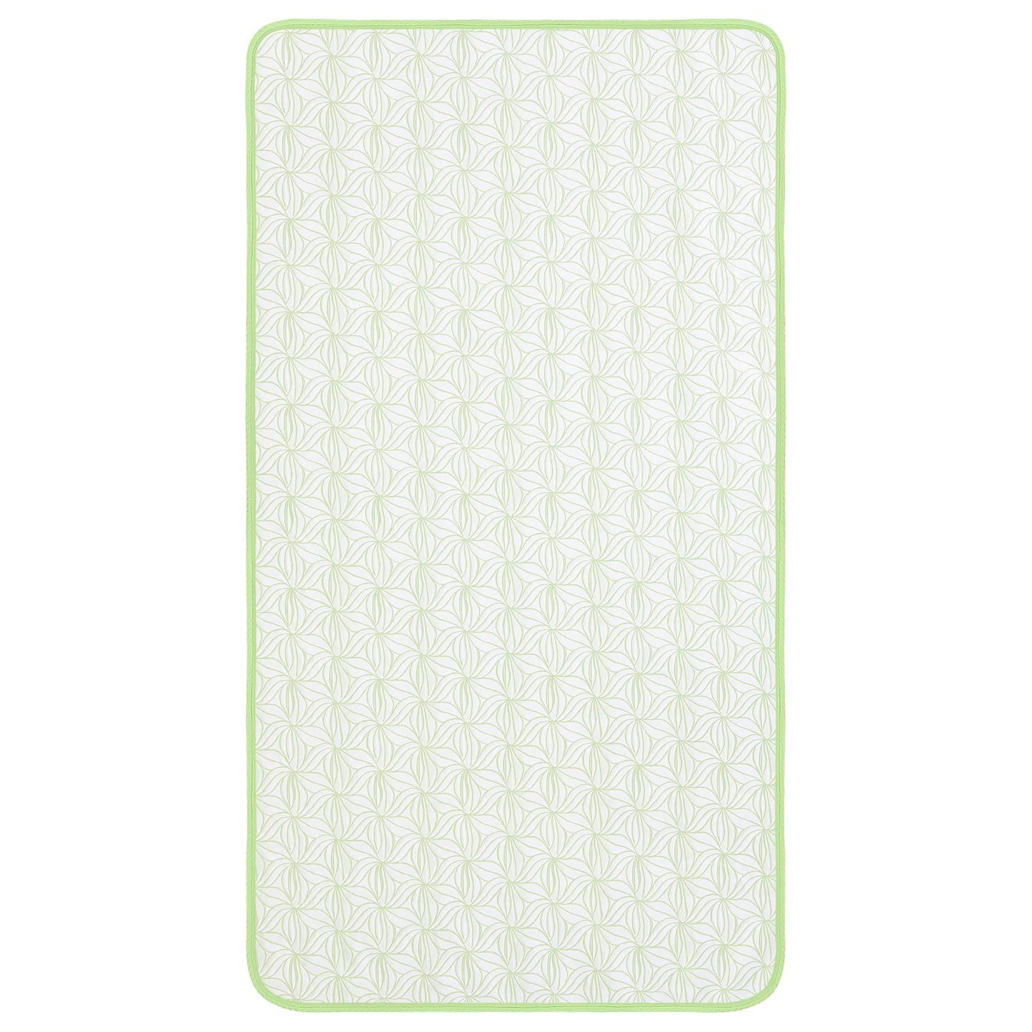 Dream On Me Meadow Firm Fiber Crib & Toddler Mattress – Willow Green, Waterproof Vinyl Cover, GREENGUARD Gold & BSA Certified, Made in USA, Fits Full Size Cribs & Toddler Beds
