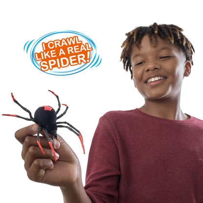 Robo Alive Crawling Spider Glow in The Dark (2 Pack) by ZURU Battery-Powered Robotic Interactive Electronic Spider Toy That Moves and Crawls, Prankst Toys for Boys, Kids, Teens