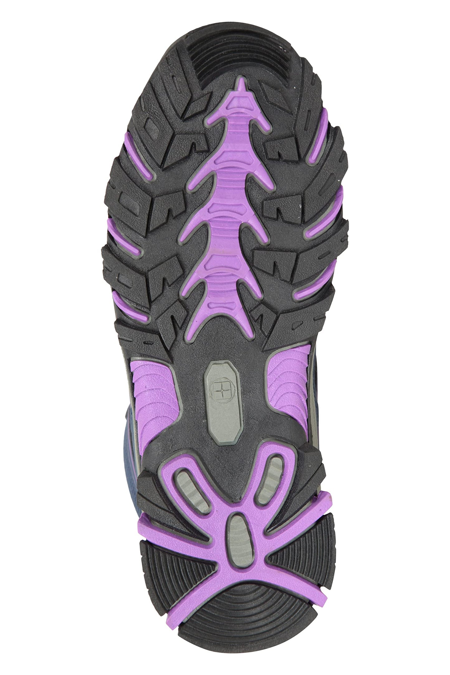 Mountain Warehouse Oscar Kids Walking Boots - Durable Childrens Hiking Shoes, Breathable Girls & Boys Footwear, Suede, Synthetic & Mesh Upper - for Camping & Trekking, Dark Purple, Kids Shoe Size 3 UK