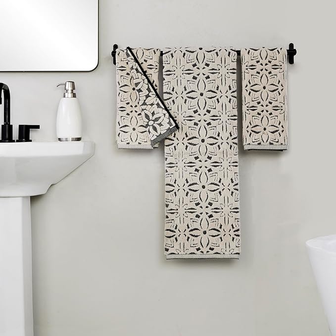 SKL Home Lisbon 100% Cotton Premium Bath Towel, 600 GSM, Soft & Absorbent