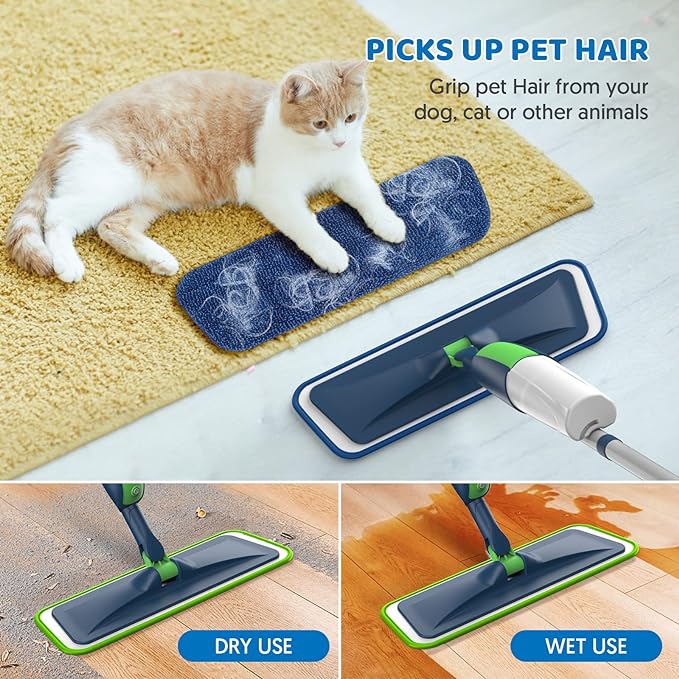 Spray Wet Mops for Hardwood Floor Cleaning: MEXERRIS Floor Mop