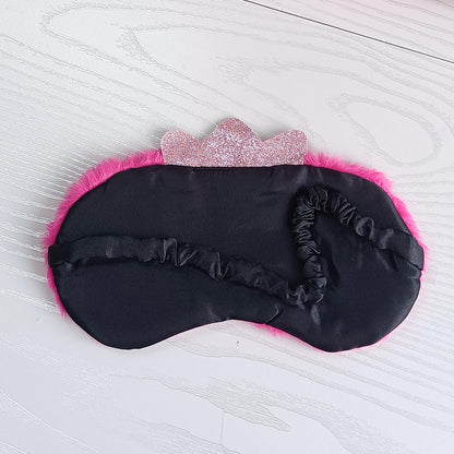Cute Animal Sleeping Mask Soft Plush Blindfold Cute Rabbit Panda Koala Eye Cover Eyeshade for Kids Teens Girls Women (Flamingo)
