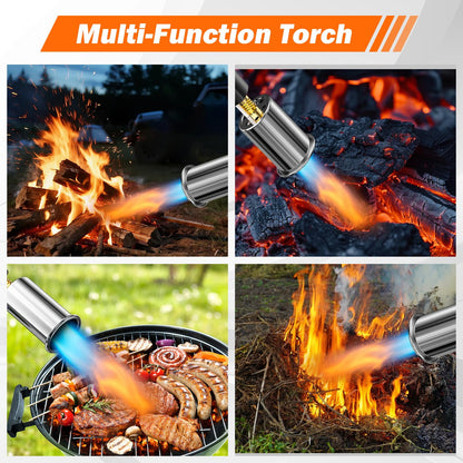Yunziling Propane Torch – Adjustable Grill Torch with Flame Control for Steak, BBQ, Campfire & Charcoal Starter – Professional Kitchen Torch for Culinary & Outdoor Use (Propane Tank Not Included)