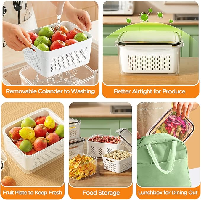 5-Pack Fruit Storage Containers