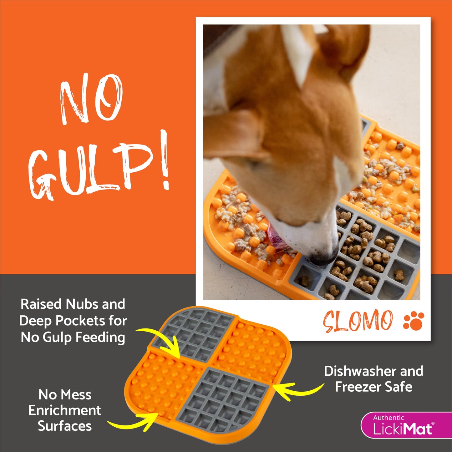 Lickimat Slomo, Dog Slow Feeders Lick Mat, Boredom Anxiety Reducer; Perfect for Food, Treats, Yogurt, or Peanut Butter. Fun Alternative to a Slow Feed Dog Bowl, Turquoise