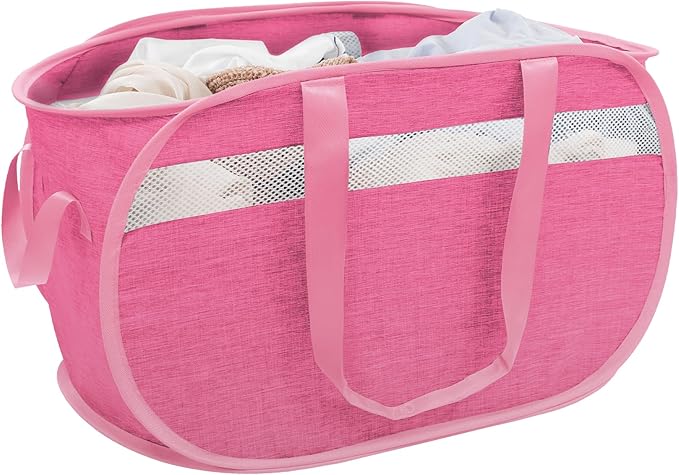 Collapsible Laundry Baskets, Foldable Tear Proof Pop Up Hamper