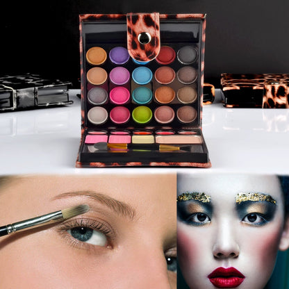Ecvtop Professional Makeup Kit Eyeshadow Palette Lip Gloss Blush Concealer,29 Color