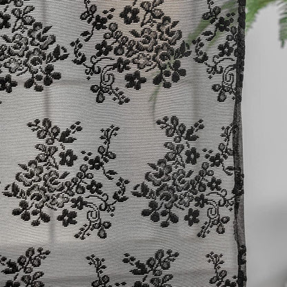 YJ YANJUN Goth Narrow Shower Curtain 36x72 with Attached Valance Victorian Black Floral Lace Small Shower Curtain Short Gothic Rv Camper Shower Curtain Halloween Spoopy Ghost Half Bathroom Décor