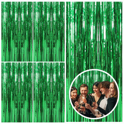 2 Pack Pink Backdrop Party Decorations Tinsel Curtain Party Backdrop Foil Fringe Birthday Decorations Photo Booth Streamer Backdrop Pink Theme Bachelorette Graduation Decor