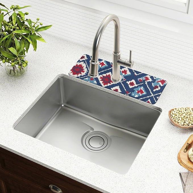 Kitchen Sink Splash Guard 2 PCS 30 Inch Sink Faucet Mat Splash Guard