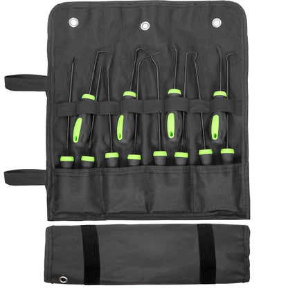 Doaho 12PCS Automotive Hook and Pick Tool Set,Long & Mini Precision Puller Remover Tool Kit for Auto O-Ring,Seal & Gasket Removal,Mechanic Professional Tools,Car Repair Essentials