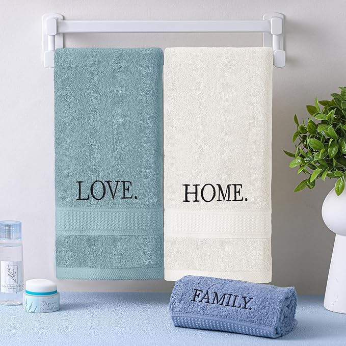 3 Pcs Home Love Family Decorative Hand Towels