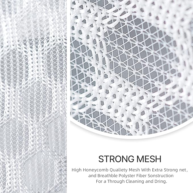 COMLIFE Set of 2 Delicates Honeycomb Mesh Laundry Bag, Use YKK Zipper,