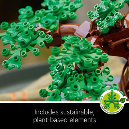 LEGO Botanicals Bonsai Tree - Faux Plant for Adults - Home Décor Set - Gift for Mother's Day with Artificial Cherry Blossom Flowers - DIY Building Projects - Botanical Collection - 10281