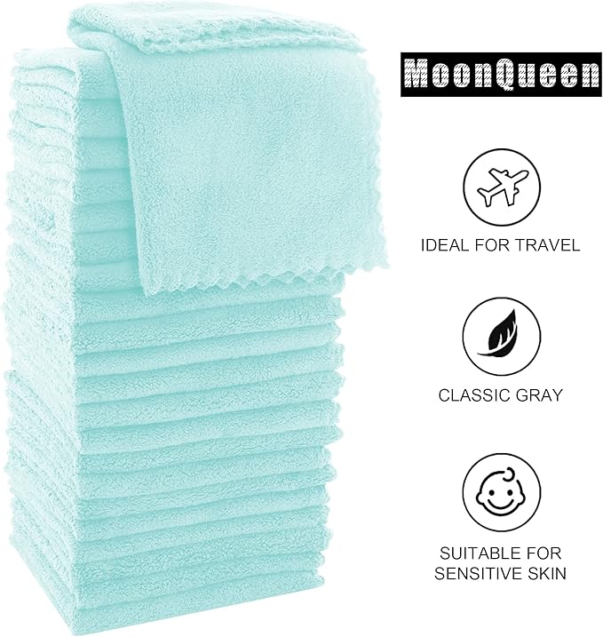 MOONQUEEN Ultra Soft Premium Washcloths Set