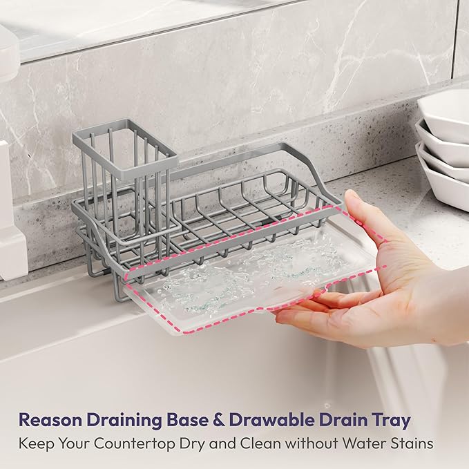 SWTYMIKI Sink Caddy Sponge Holder