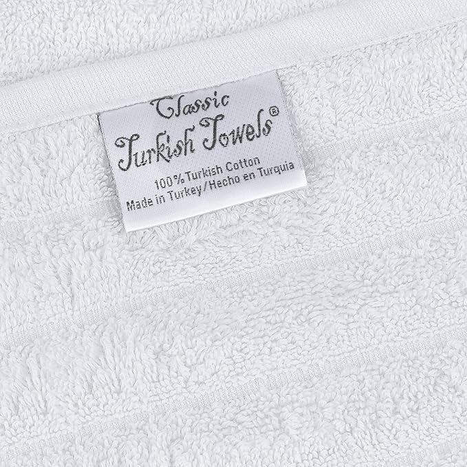 Classic Turkish Towels CTT Luxury 6 Piece Towel Set, 100% Turkish Cotton