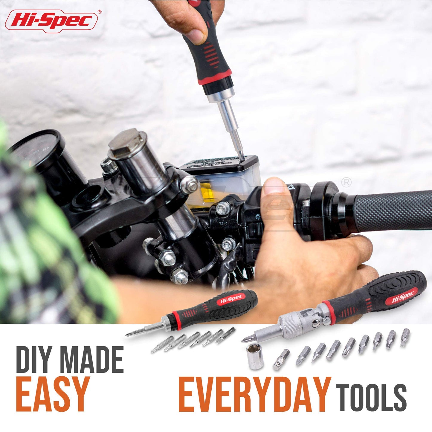 Hi-Spec 61pc 1/4” Hex Driver Bits & Socket Set with Right Angle Ratchet Handle. Easy Repairs with Torx & Small Precision Multi Bits. Screwdriver Bit Set in a Storage Case