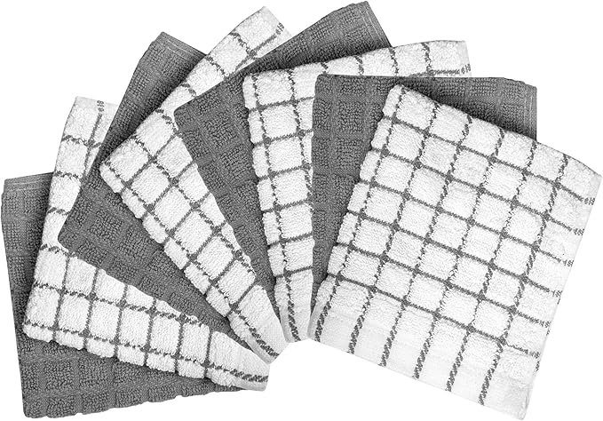 Bumble Dish Cloths | 12" x 12" | 100% Cotton Kitchen Towels | 405 GSM | Soft