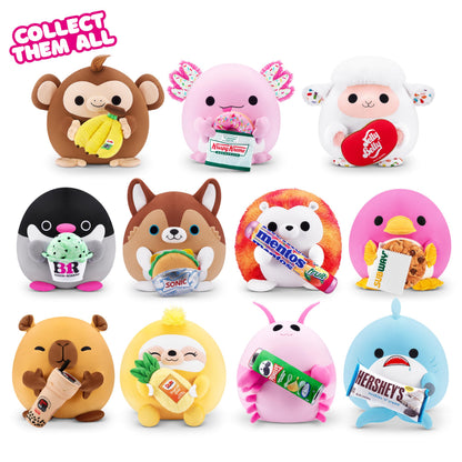 Snackles, Series 2, Lamb (Jelly Belly), Plush Toy, Medium (35 cm), Brown Box, (Lamb)