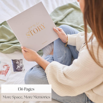 Baby Memory Book - Photo Journal for Boys or Girls | From Birth to Age 5 | New Baby Gift, Milestone Tracker, Scrapbook, Newborn Photo Album