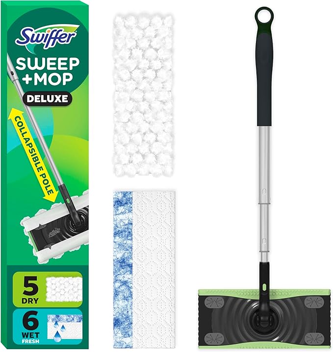 Swiffer Sweep & Mop Deluxe 2-in-1 Multi-Surface Kit