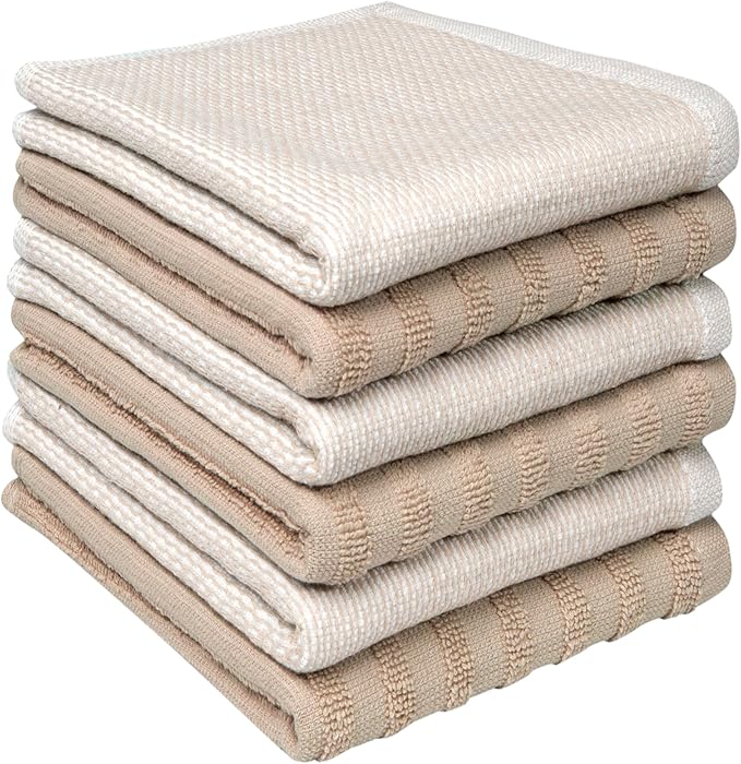 Bumble Premium Dish Cloths 13"x13" | 100% Natural Ring Spun Cotton | 400 GSM |