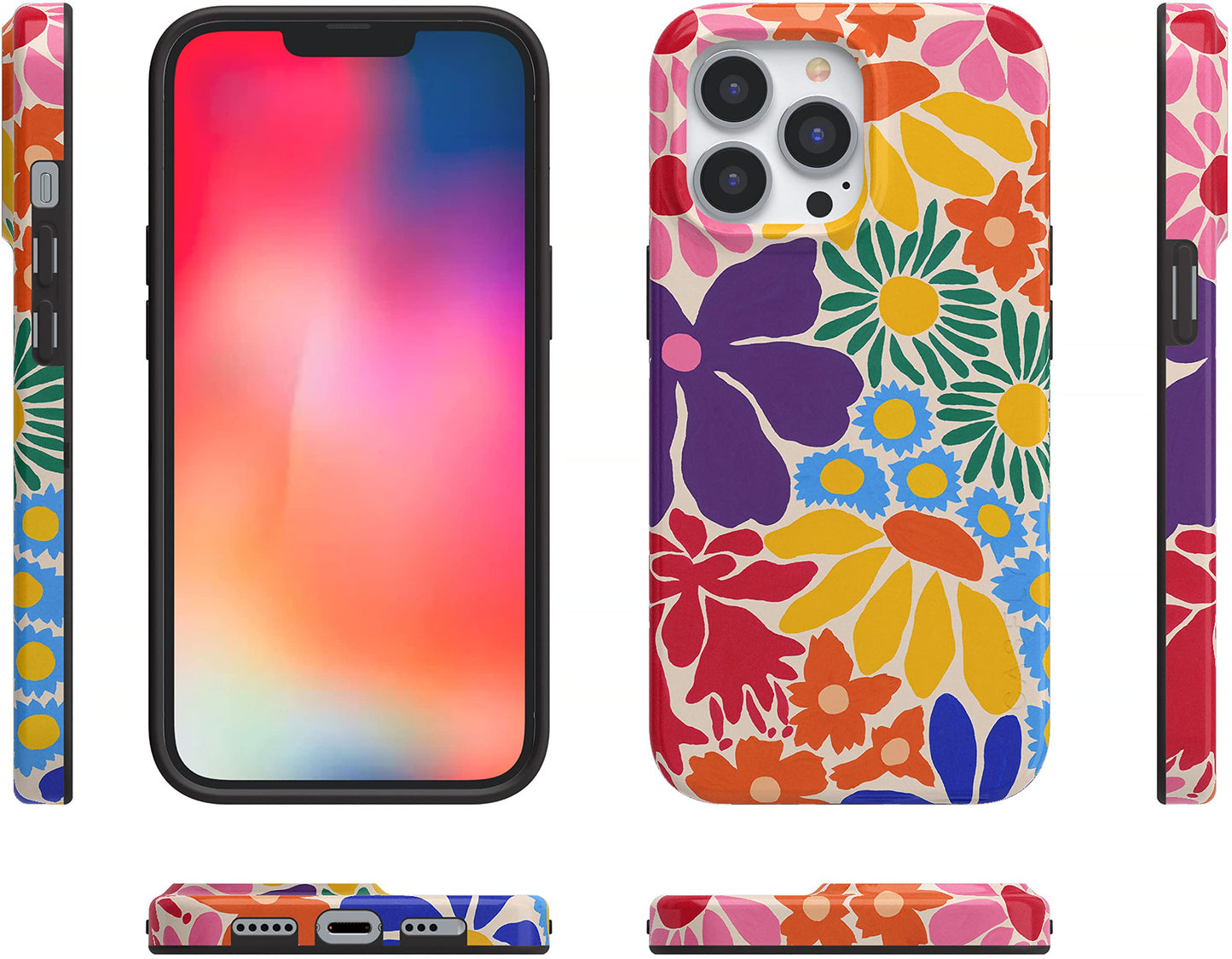 Casely iPhone 13 Pro Case | Fit Check | Neutral Checkerboard | Compatible with MagSafe | Classic Ultra Slim Design