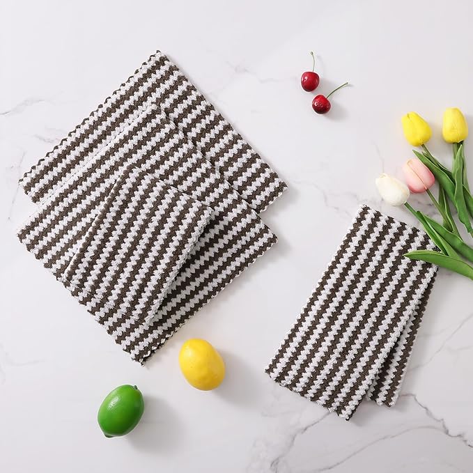 Homaxy 24 Pack Kitchen Dish Cloths, Ultra Soft and Absorbent Dish Towels