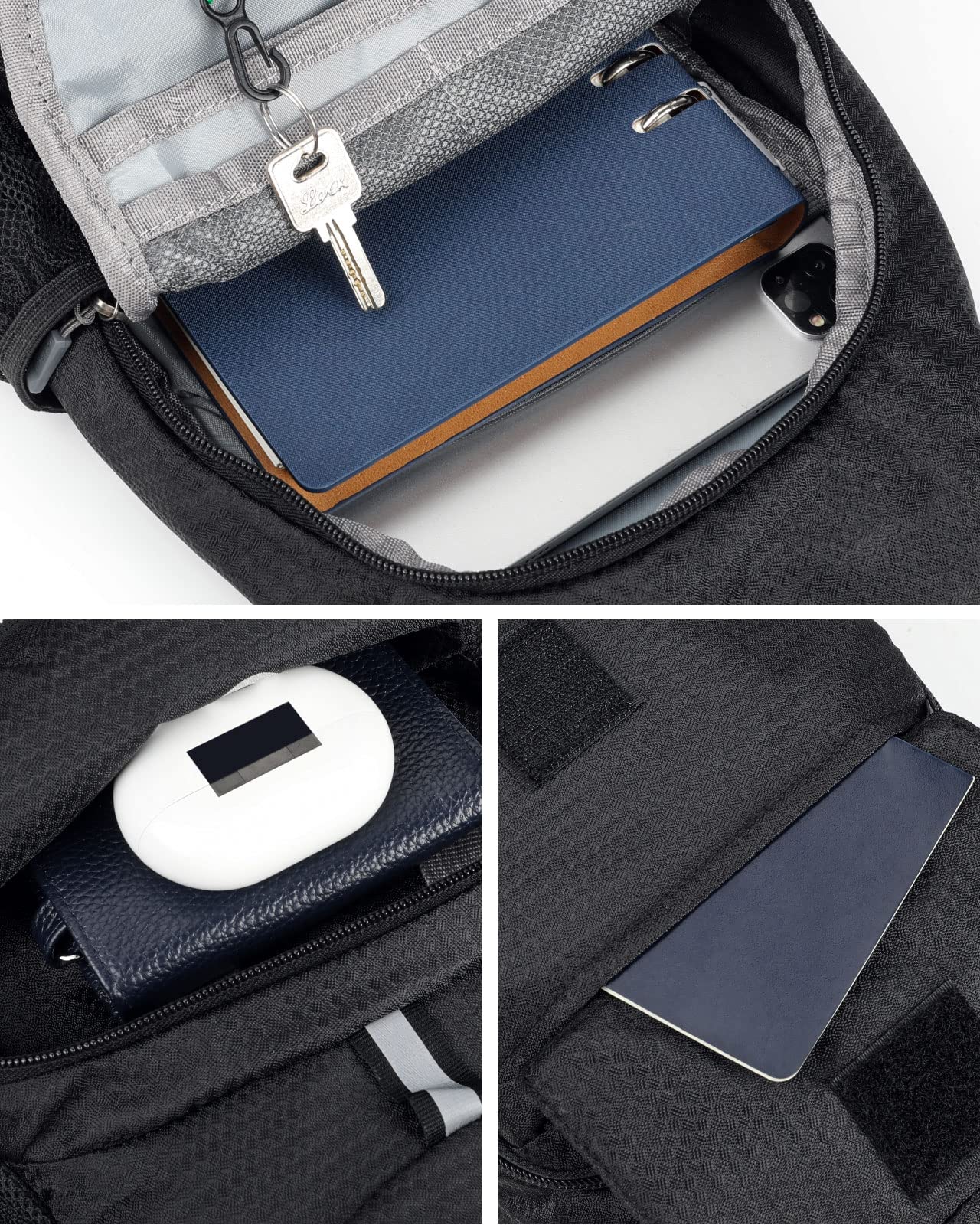 Waterfly Packable Small Crossbody Sling Backpack Foldable Shoulder Chest Bag Daypack for Hiking Traveling Men Women