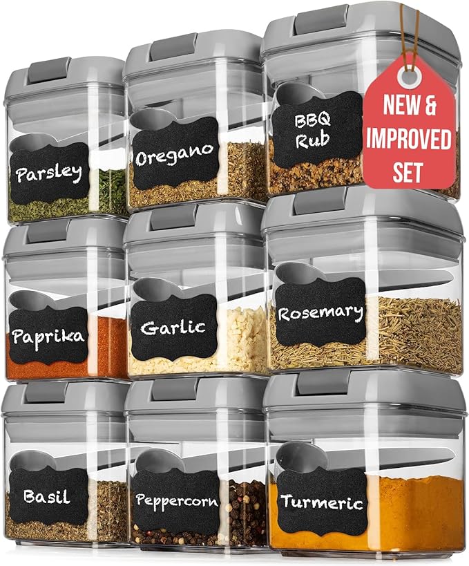 Shazo 9 PC Airtight Food Storage Containers