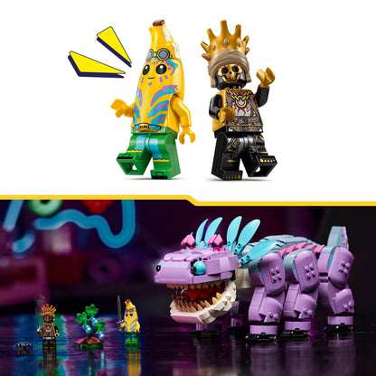 LEGO Fortnite Klombo Toy - Play & Display Dino Figure with Oro and Island Peely Minifigures, plus Accessories - Gamer Gift for 10+ Year Old Boys, Girls & Fans - 77077