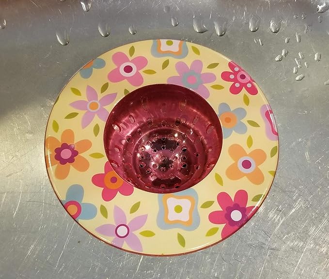 Handy Housewares 5.25" Diameter Decorative Designer Pattern Kitchen Sink